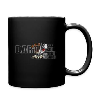 Dart Skull See You Next Game, Dartdesign Darts - Full Colour Mug - black - Right