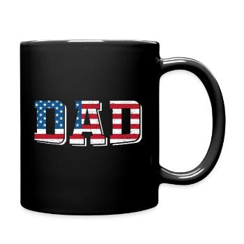Drapeau de papa des États-Unis - Mug uni - noir - Droite