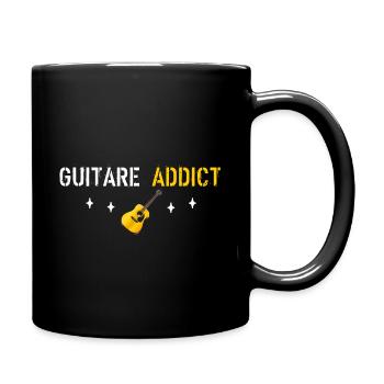 Guitar addict - Full Colour Mug - black - Right