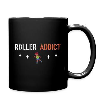 Roller-Süchtiger - Tasse einfarbig - Schwarz - Rechts
