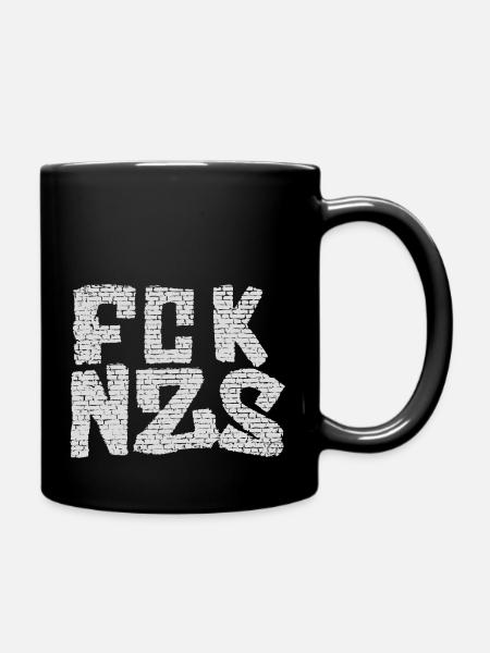 fcknzs grey - Tasse einfarbig - Schwarz