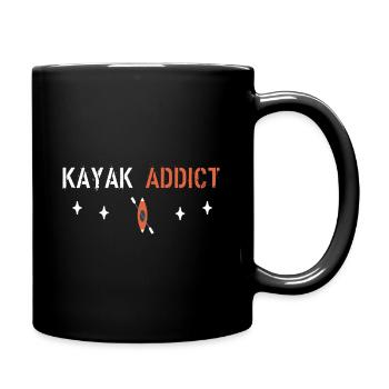 kayak addict - Mug uni - noir - Droite