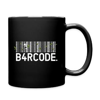 B4RCODE. Bambou - Mug uni - noir - Droite