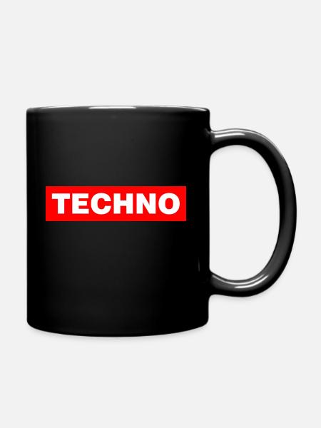TECHNO - Tasse einfarbig - Schwarz
