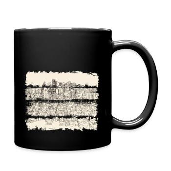 City usa illinois america travel united states - Full Colour Mug - black - Right