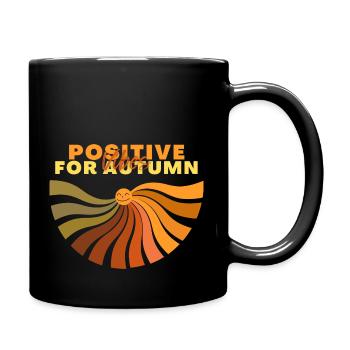 Ondes positives - Mug uni - noir - Droite