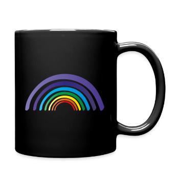 rainbow chakren - Tasse einfarbig - Schwarz - Rechts