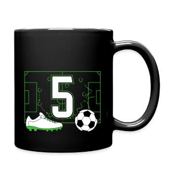 Club de football amateur football 5 anniversaire football - Mug uni - noir - Droite