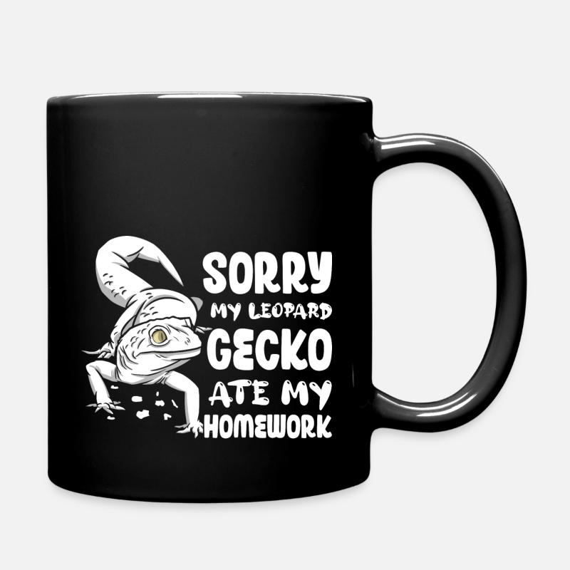 Sorry My Leopard Gecko Ate My Homework Reptile Liz - Tasse einfarbig - Schwarz