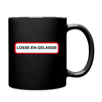 Losse en Gelaisse (noir) - Mug uni - noir - Droite
