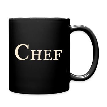Chef - Tasse einfarbig - Schwarz - Rechts