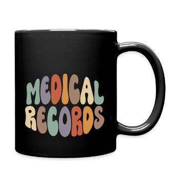 Medical Records Proud Career Profession - Full Colour Mug - black - Right