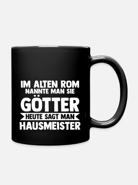 Hauswart Haustechniker Hausmeister - Tasse einfarbig - Schwarz