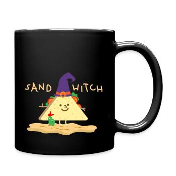 Sorcière dans le désert - Mug uni - noir - Droite