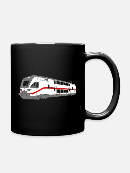Elektrischer Triebzug - Tasse einfarbig - Schwarz