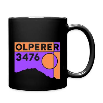 Olperer Nordgrat Brücke Überschreitung Wanderung - Tasse einfarbig - Schwarz - Rechts