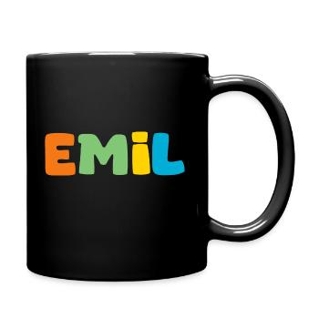 Nom - Emil - Mug uni - noir - Droite