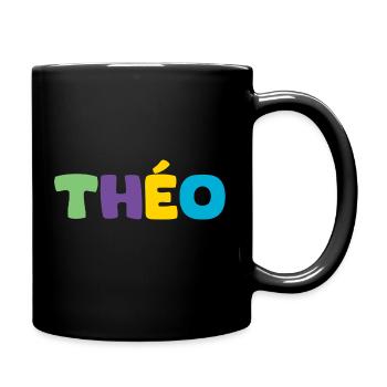 Name - Théo - Tasse einfarbig - Schwarz - Rechts