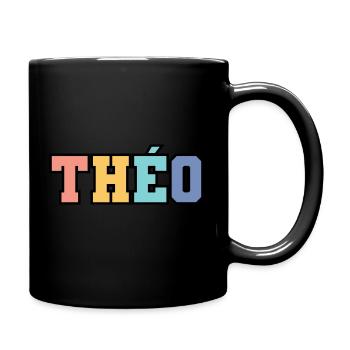 Name - Théo - Tasse einfarbig - Schwarz - Rechts