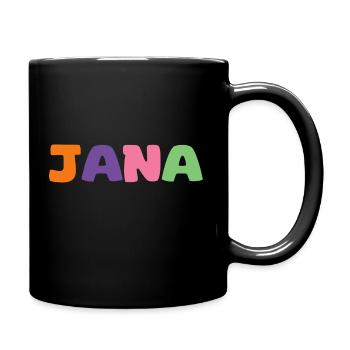 Nom - Jana - Mug uni - noir - Droite