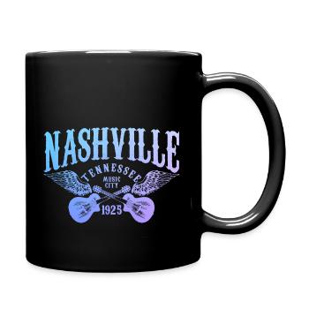 Nashville Tennessee Country Music City - Tasse einfarbig - Schwarz - Rechts