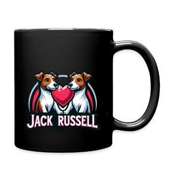Amour Jack Russell - Mug uni - noir - Droite