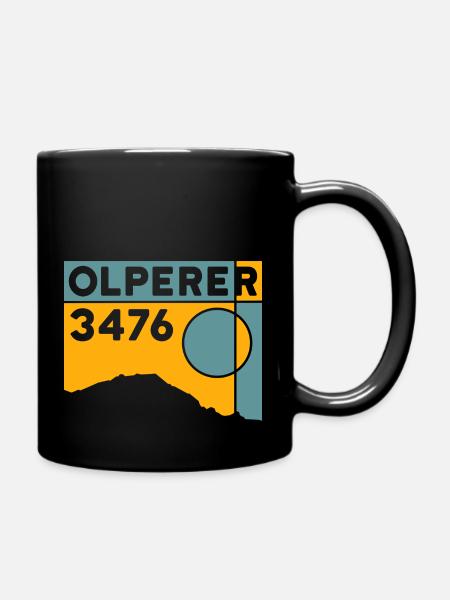Olperer - Tasse einfarbig - Schwarz