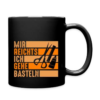 Bastler Basteln - Tasse einfarbig - Schwarz - Rechts