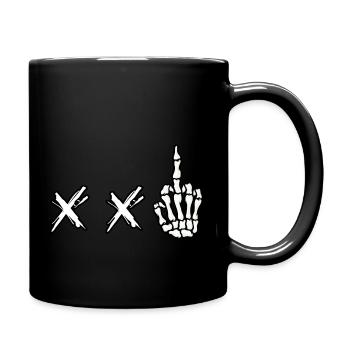 Straight Kiss Death Punk - Full Colour Mug - black - Right