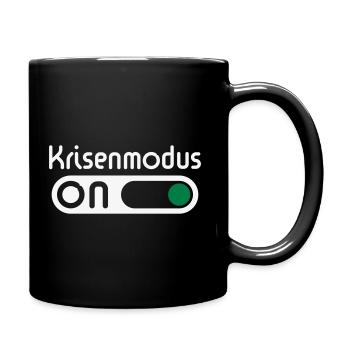 Krisenmodus On (Neg) - Tasse einfarbig - Schwarz - Rechts