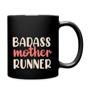 Drôle De Réservoirs Coureurs Maman Badass Mère Coureur - Mug uni - noir - Droite