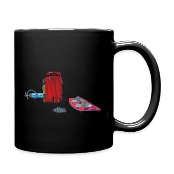 Kiteausrüstung - Tasse einfarbig - Schwarz - Rechts