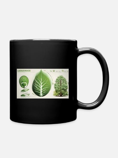 Botanical Tree - Tasse einfarbig - Schwarz