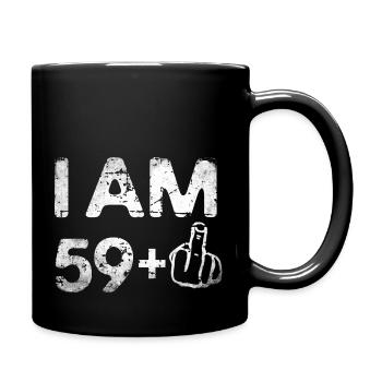 I on the 59+ 60th birthday - Full Colour Mug - black - Right