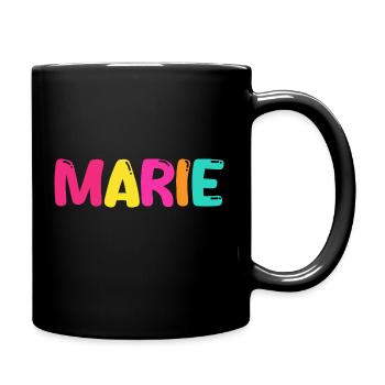 Name - Marie - Tasse einfarbig - Schwarz - Rechts