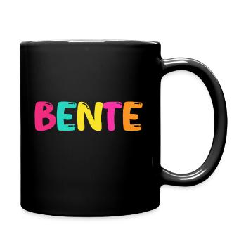 Name - Bente - Full Colour Mug - black - Right
