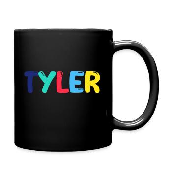 Name - Tyler - Full Colour Mug - black - Right
