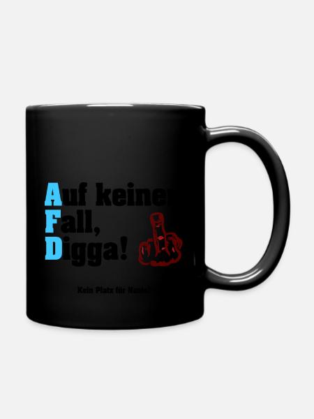 Auf keinen Fall, Digga! - Tasse einfarbig - Schwarz