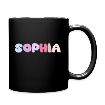 Nom - Sophia - Mug uni - noir - Droite