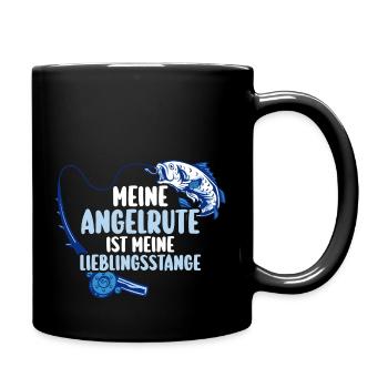 Angler Fishing Fishing Rod Fishing - Full Colour Mug - black - Right