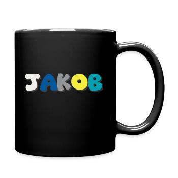 Name - Jakob - Full Colour Mug - black - Right