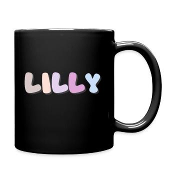 Name - Lilly - Full Colour Mug - black - Right