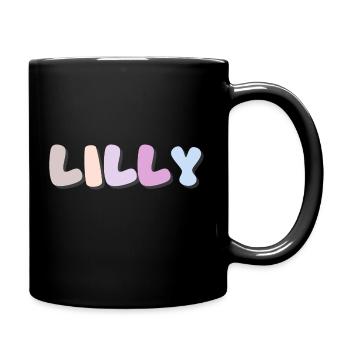 Name - Lilly - Full Colour Mug - black - Right