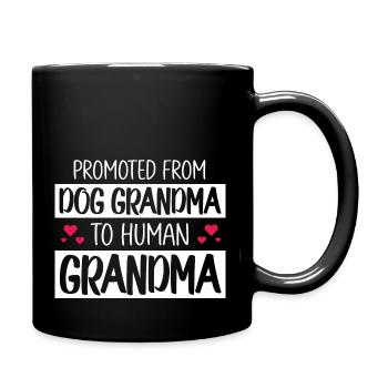 Promoted To Grandma New Grandma Funny Grandma - Full Colour Mug - black - Right