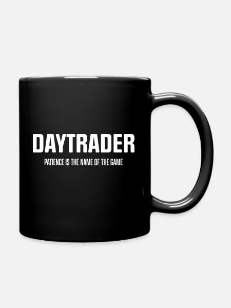 Daytrader - Patience is the name of the game - Tasse einfarbig - Schwarz
