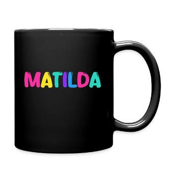 Name - Matilda - Tasse einfarbig - Schwarz - Rechts
