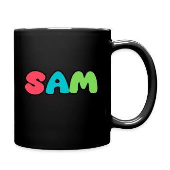 Nom - S A M - Mug uni - noir - Droite