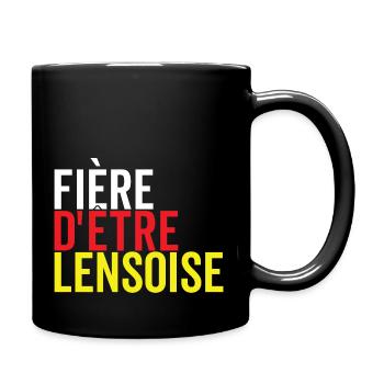 Lens Fußballfan oder Einwohner - Tasse einfarbig - Schwarz - Rechts