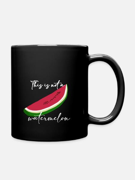 THIS IS NOT A WATERMELON - Tasse einfarbig - Schwarz