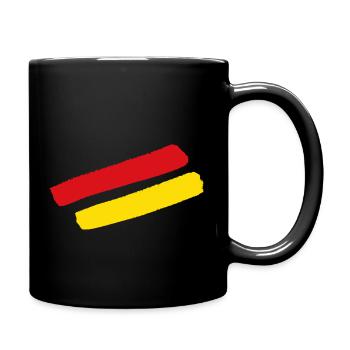 Burgenland Style Stripes - Full Colour Mug - black - Right